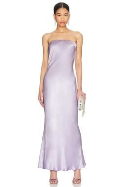 Bec + Bridge Moondance Strapless Satin Midi Dress - 8/S